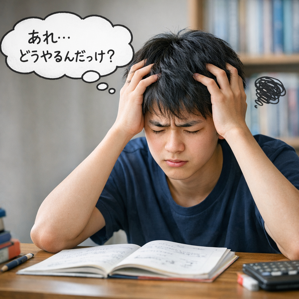 解けたのに時間が経つと解き方が思い出せない状態